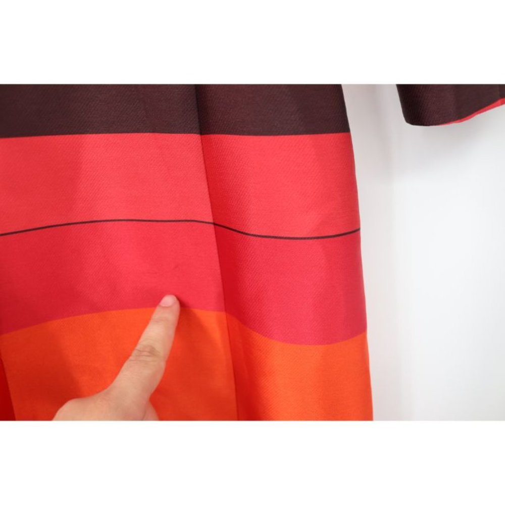 NWT St John coat women's 2 Sienna multi topper jacket jacquard metallic striped - Picture 8 of 16